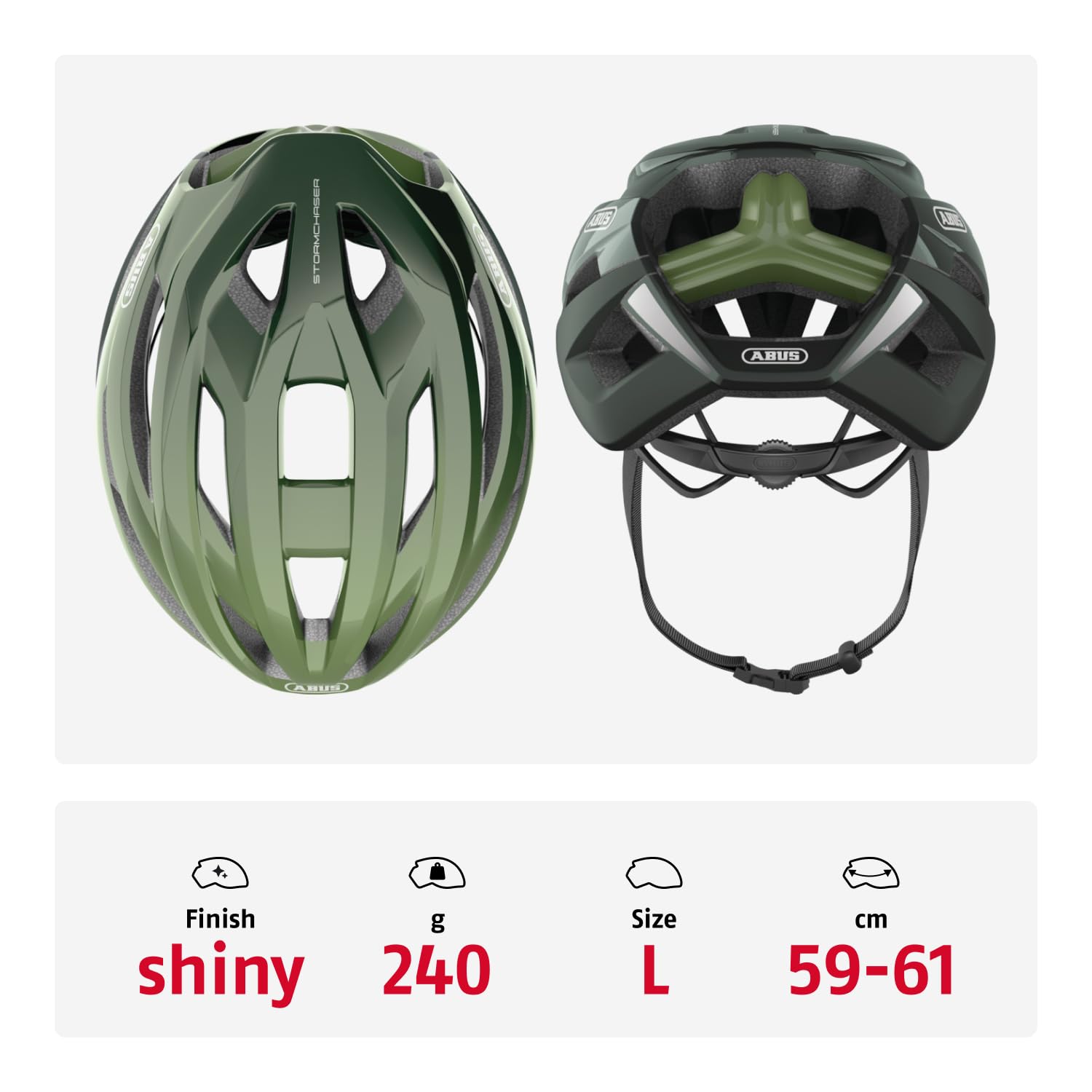 ABUS Rennradhelm StormChaser - Leichter und komfortabler Fahrradhelm für professionellen Radsport für Damen und Herren