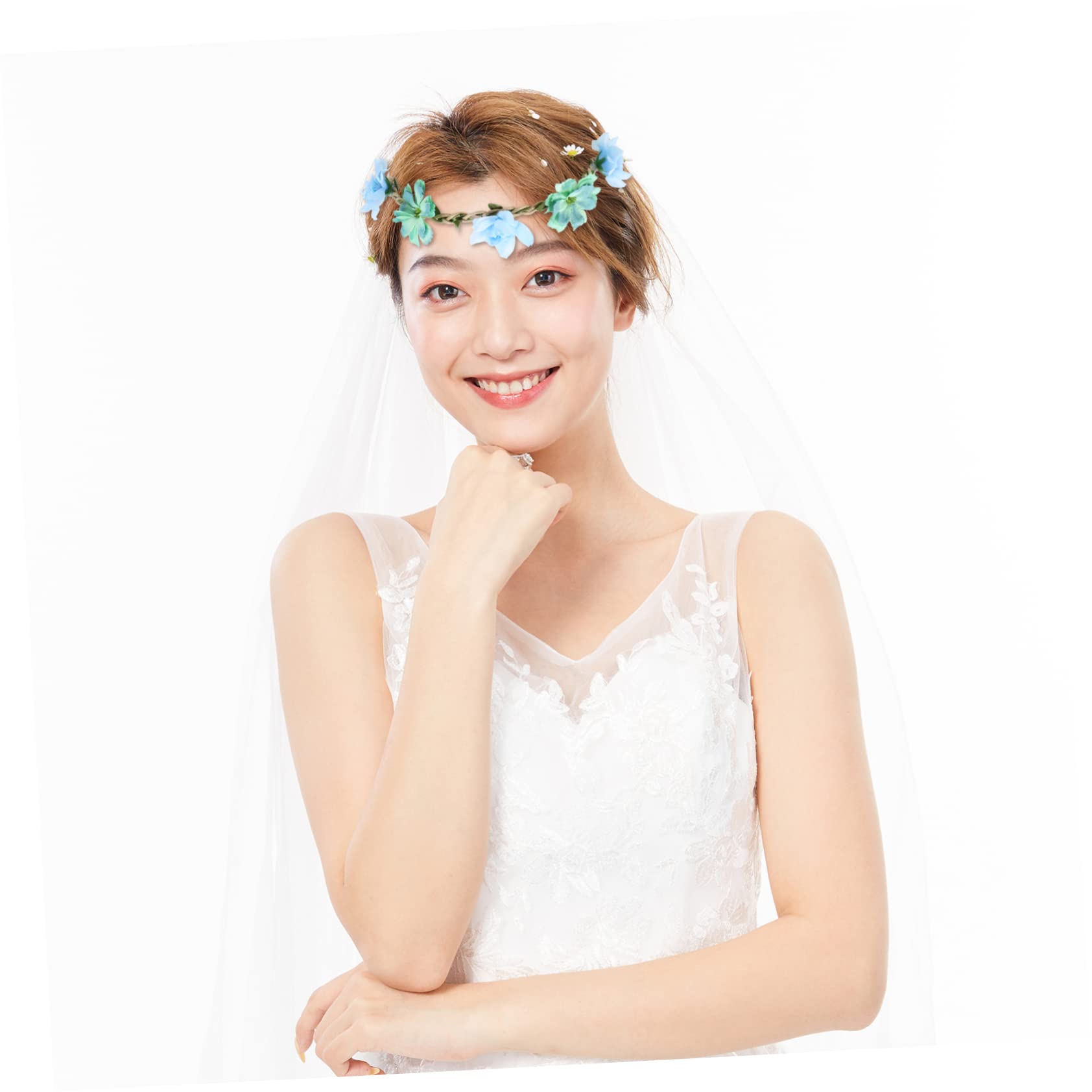 GALPADA 24stücke Teiliges Blumenkranz Haarband Für Hochzeiten Und Festivals Blumengirlande Und Charmante Haaraccessoires Für Braut Und Gäste