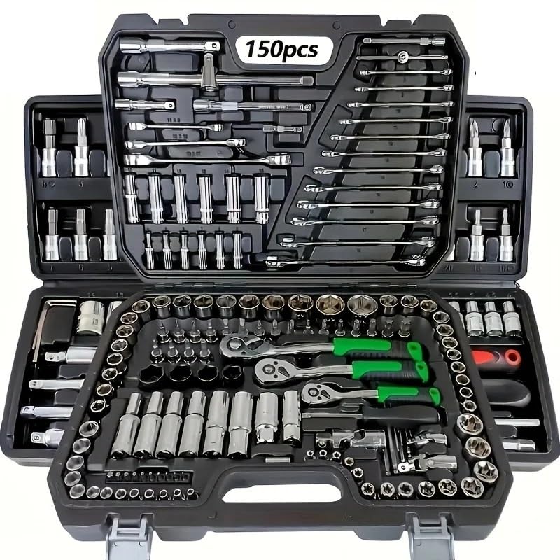 Boîtes à outils 150 pièces avec mallette de réparation mécanique