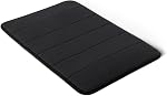 Amazon Basics Absorbent & Fast Dry Plush Memory Foam Bath Mat, 17x24in, Light Gray