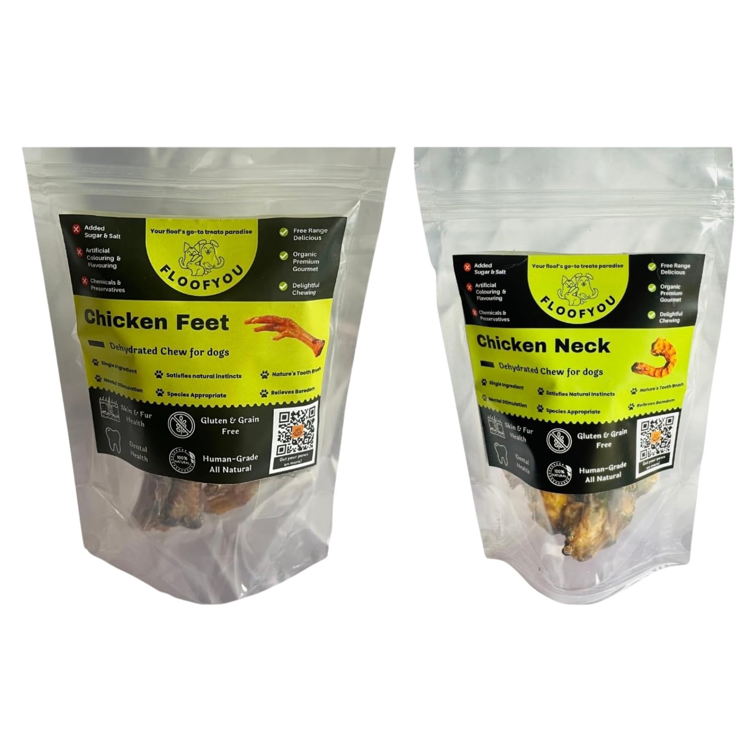 FloofYou Chicken Feet Chew Dehydrated Jerky Natural Healthy Dog Treat 100g with Chicken Neck Trachea Chew Dehydrated Jerky Natural Healthy Dog Treat 70g Combo (B0D3B471F7) Amazon Price History, Amazon Price Tracker