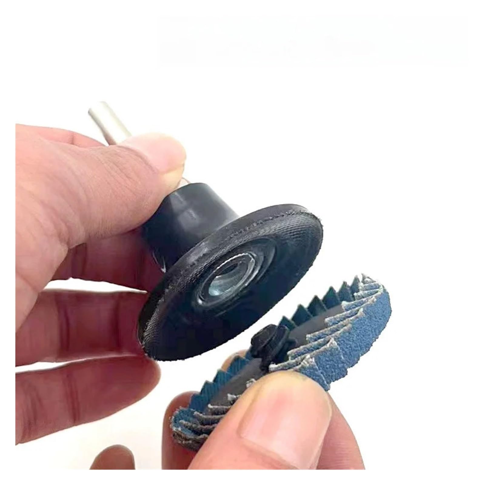 Disco de pulido de rueda abrasivo con filete de arco de circonio, 4 Uds., 50mm, cambio rápido for desbarbado de superficies(40)
