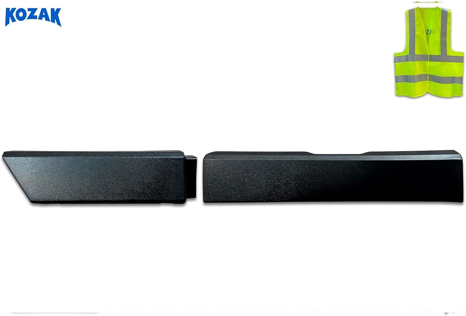 KOZAK Upper Kick Panels Set A33-1247, A33-1248 Left Driver Side Compatible with Kenworth T680 Next Gen 2022+, Includes Logo and Reflective Vest