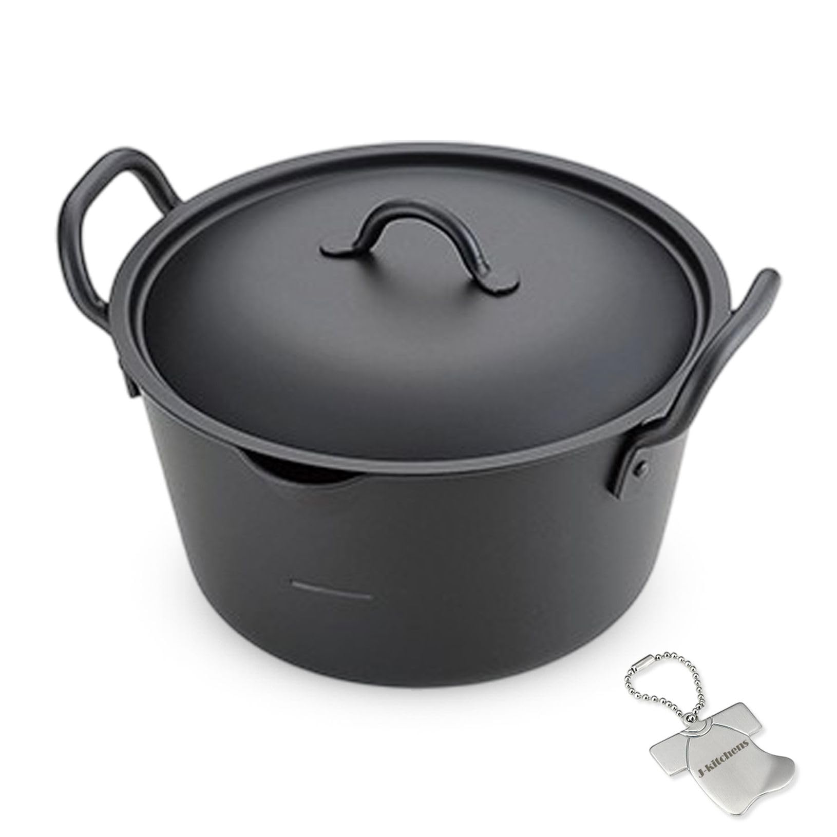 J-kitchens Deep Frying Pot, Deep Fryer, 7.9 inches (20 cm), Induction Compatible, Gas, Made in Japan, Original Kankiri-kun T Included