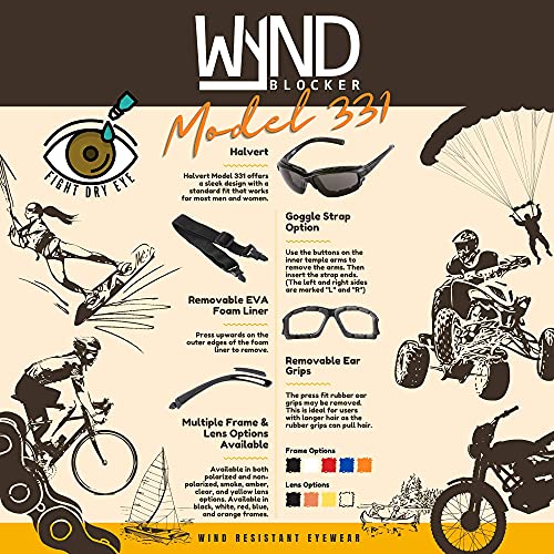 WYND Blocker Polarized Motorcycle Riding Sunglasses Sports Wrap Glasses4