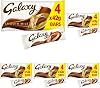 Galaxy Smooth Milk Chocolate Bars, Snack Bars, Sharing Pack, 4 x 42g (Pack of 5)