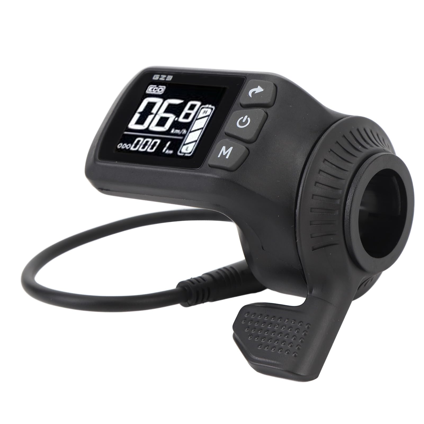 LCD-Display für Elektrofahrräder, Wasserdichter ABS-Hintergrundbeleuchtungsbildschirm mit 5-poligem Anschluss, für 24 V, 36 V, 48 V, 60 V, Elektrofahrräder, Roller