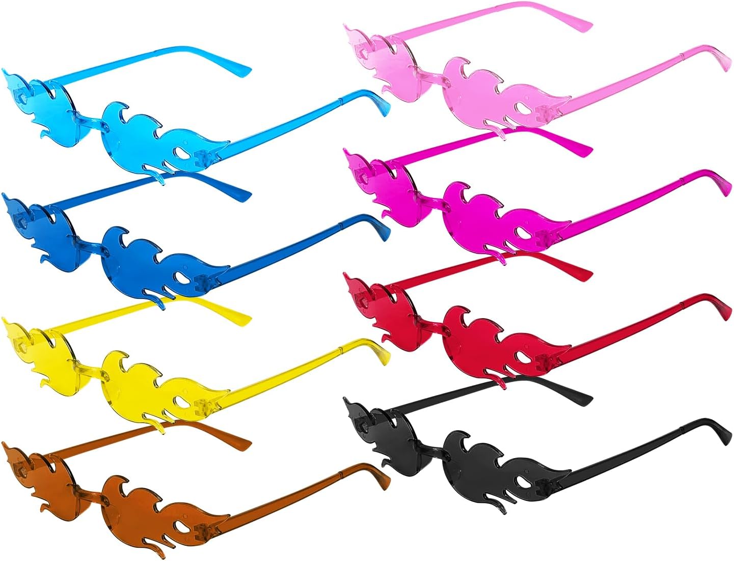 8er Set Bau-Party-Brillen Für Kinder - Lustige Mottoparty Accessoires