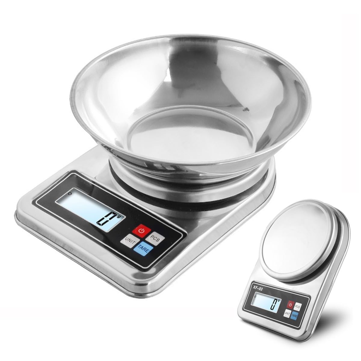 Kitchen Scale for Baking, Digital Electronic Scale with Pan
