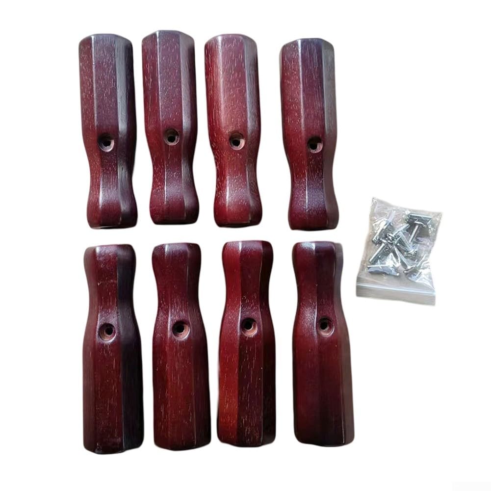 Asas de madera maciza para futbolín con agarre antideslizante para varillas de 16mm