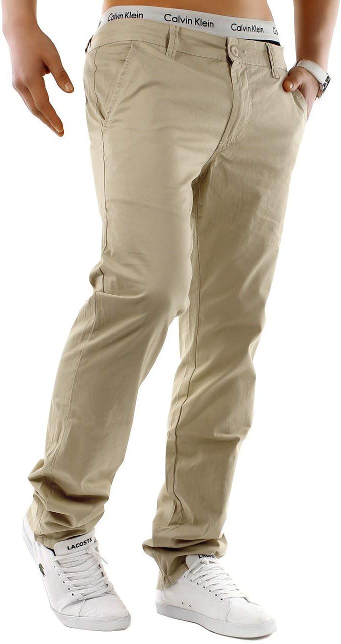 Pantalone Uomo Cotone Leggero Elasticizzato Jeans Tasche America Chino VEQUE