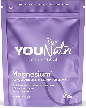 Magnesium Bisglycinate & Aquamin® 300mg, Premium Dual-Source Complex