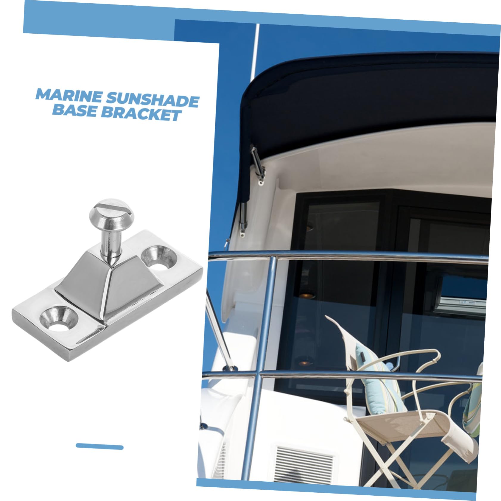 Toyvian Cerniera per Ponte Barca in Acciaio Inossidabile Argento, Resistente per Uso Marittimo, Design Elegante e Installazione Facile, Accessorio per Barche e Campeggio