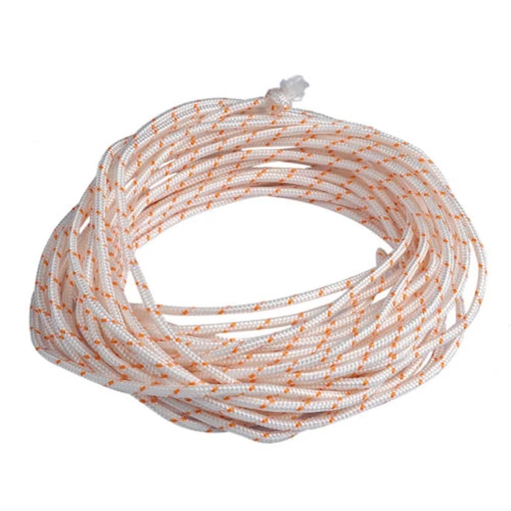 Recoil Starter Cord Rope pour Lawn Mower Outdoor Power Equipment Replacement Part Garden Tool Repair Compatible avec Certains Modèles(10 METER)