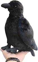 Whrigud Realistic Crow Plush, Cute Black Raven Stuffed Animal Plush Pillow Toys, Soft Little Bird Raven Stuffed Toys Doll ...