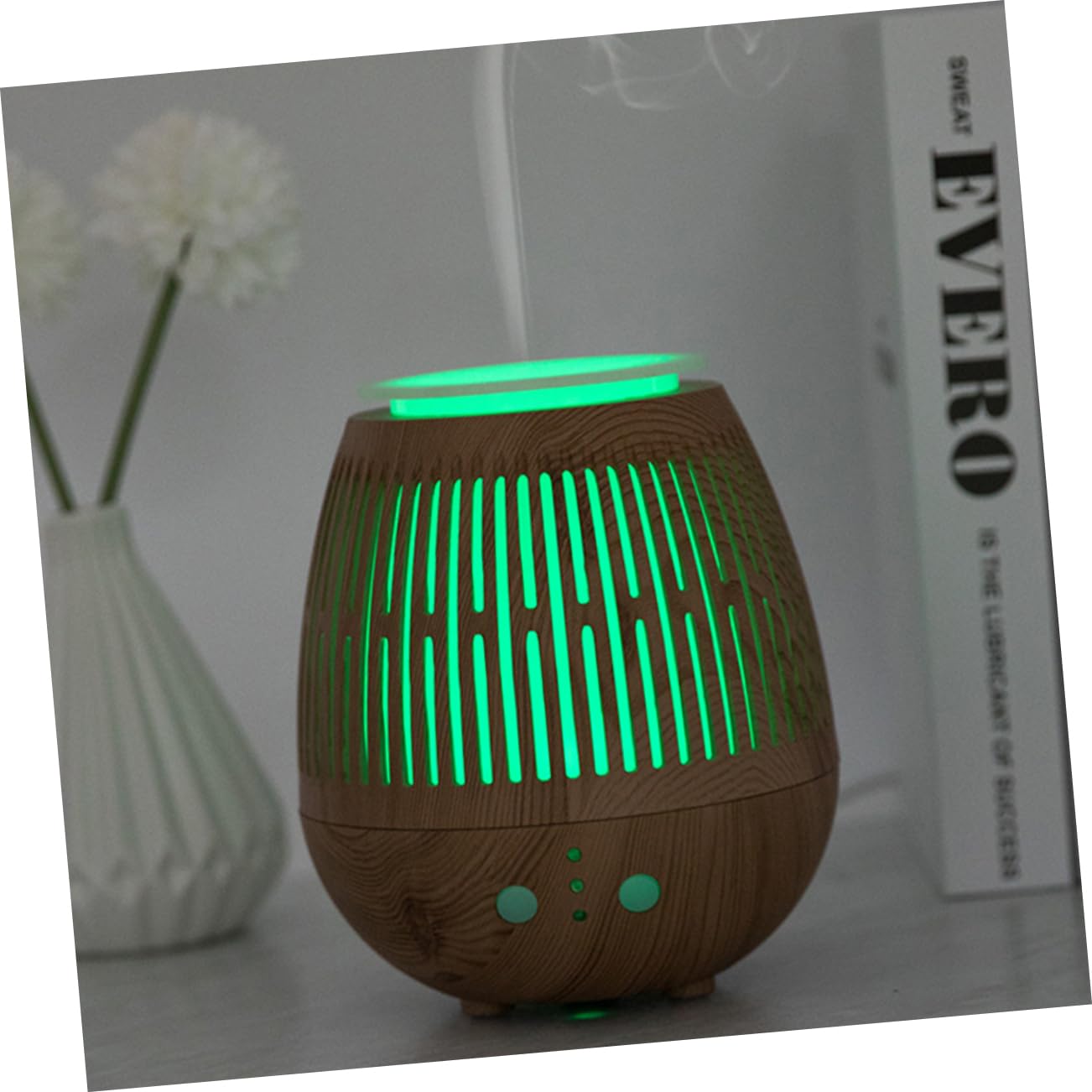 DOITOOL Diffusore d Aroma Silenzioso Luce Notturna LED Umidificatore per Auto Camera da Letto Ufficio Riduce Secchezza Aria Spazio