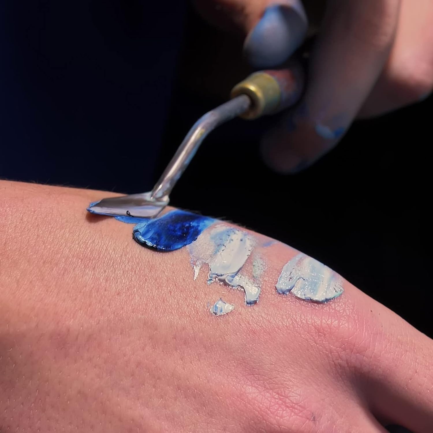 10 Pieces Painting Knife Set Palette Painting Knife Painting Mixing Scraper Pallet Knife Stainless Steel Spatula Palette Knife with Wood Handle Oil Painting Accessories for Acrylic Color Mixing