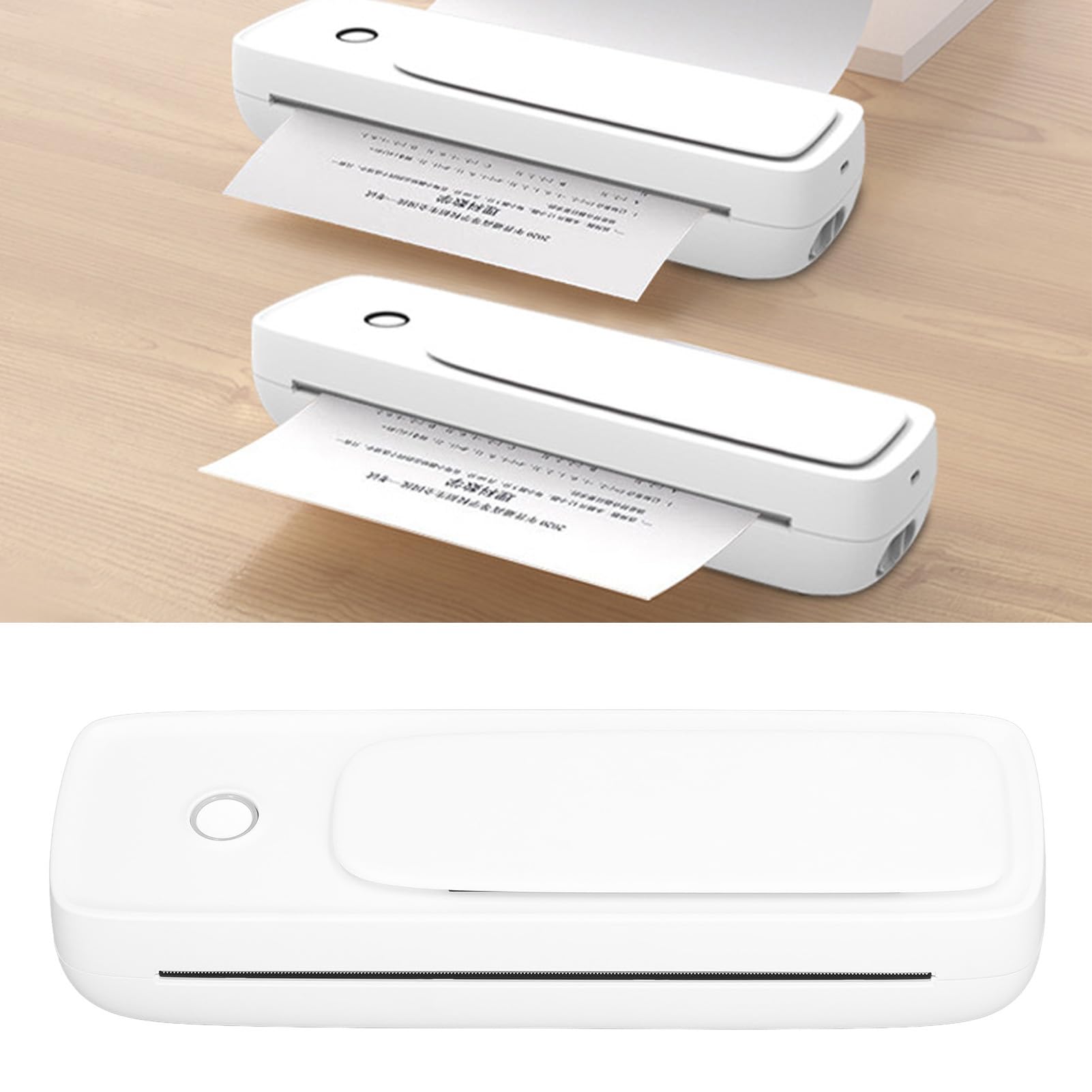 Hyuduo Stampante Portatile 203 DPI Stampante Senza Inchiostro Wireless Stampante Termica Stampa Trasparente Stampante Senza Inchiostro Wireless Portatile per Carta di