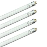 Flyercatch F16T4-DL Straight Fluorescent Light Bulb, 16 Watt, 6400K Bright White Daylight, 18.5 Inch, T4 Type Tube, Under Counter Fixture Replacement, 4 Pack