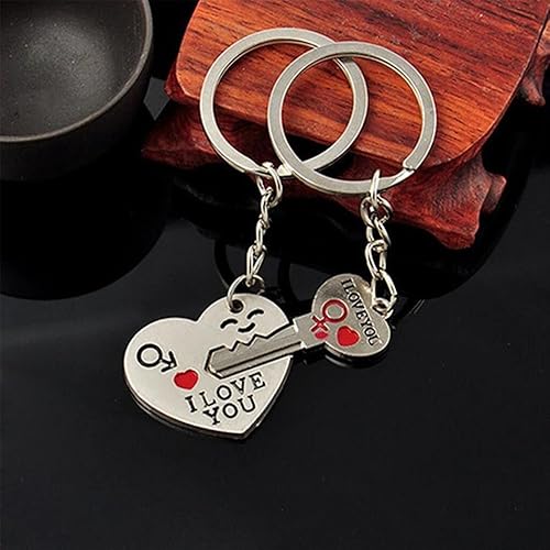 Miniatura 4 de Llavero con forma de corazón para parejas, diseño de corazón, diseño de pimienta, diseño discreto
