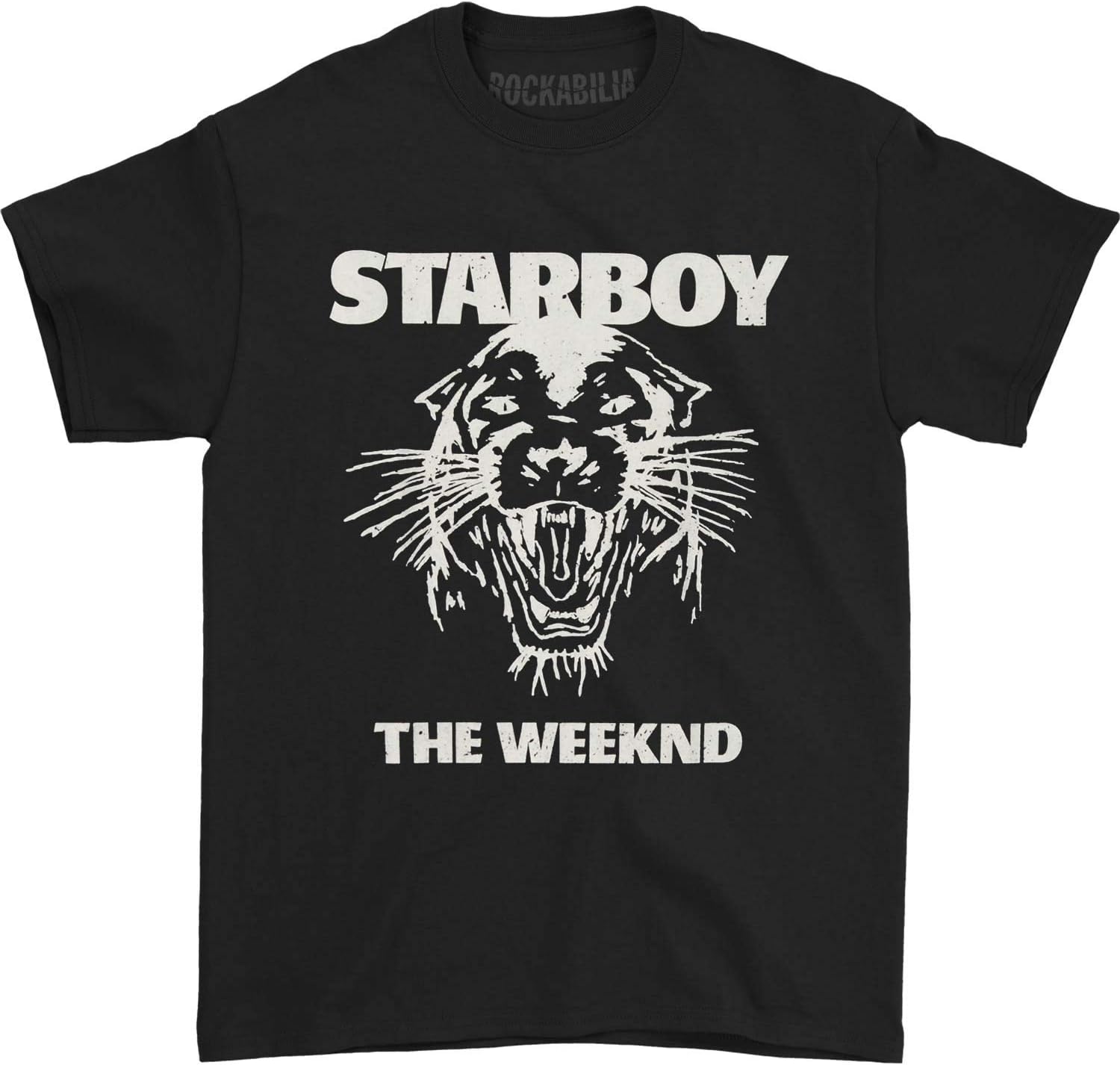 Weeknd Men's Starboy T-Shirt Large Black