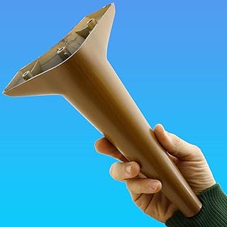 Badem10 Aspen Lüks Mobilya Kanepe Sehpa TV Ünitesi Koltuk Ayağı 24 cm Kahverengi Ahşap Desenli Baza Ayak