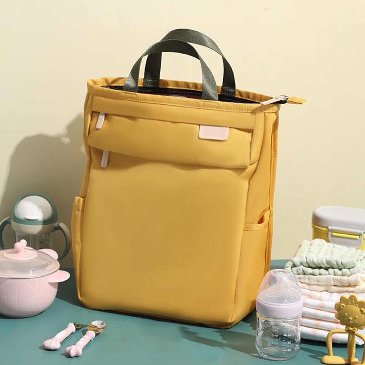 UPKOCH Wickelrucksack Mit Organizer Für Wickelutensilien Großer Kapazität Für Windeln Spielzeug Und Flaschen Praktisch Am Kinderwagen Befestigbar Stilvoll Für Jeden Tag