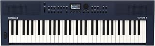 GO:KEYS 3 Music Creation Keyboard | 61-Note Keyboard | Built-In Stereo Speakers | Bluetooth Audio/MIDI Support for Music Streaming - Midnight Blue