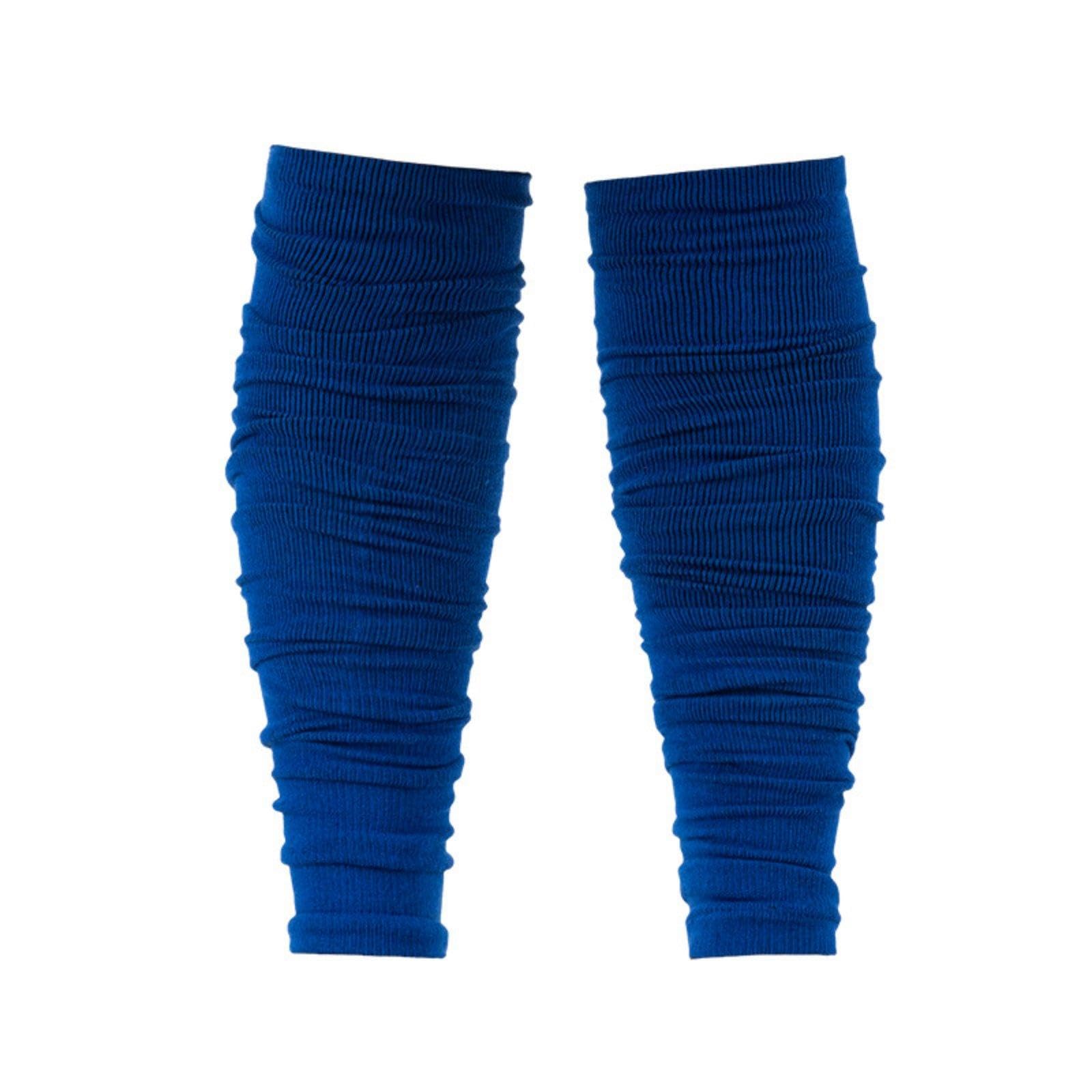 Extra Long Stacked Leg Sleeves Sweat Wicking Extra Long Sport Calf Sleeve High Scrunch Football Socks for Gym, Training, Game Day Blue Adult|Clothing Shoes & Accessories| Mens Clothing| S-picture-12