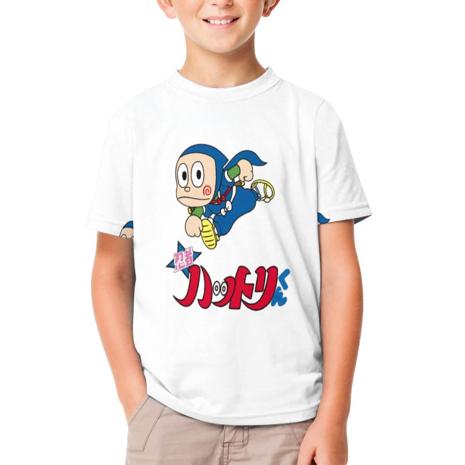 Amazon.co.jp: 忍者ハットリくん キッズ Tシャツ 半袖 女の子 男の子  
