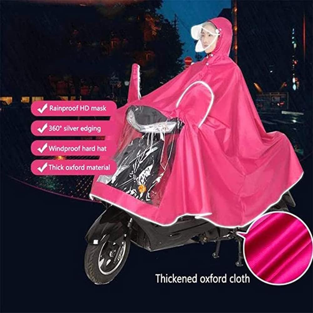 Peleryna przeciwdeszczowa Oxford do hulajnogi | Wielokolorowa hulajnoga do jazdy w wielu rozmiarach: peleryna przeciwdeszczowa ze szczelinami na lusterka(Dark Red,4XL)