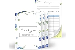 Thank You Receipt Book for Client Gratitude and Impression
