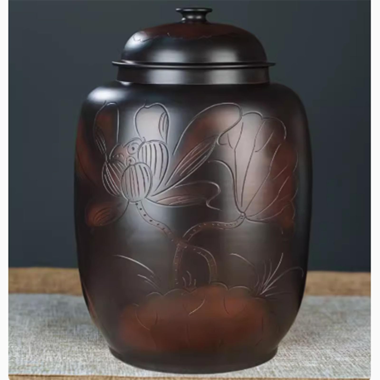 IXTREGZJKM Rice Bin, Rice Box, Rice Jar, Ceramic Rice Jar with Lid, Sealed Bulk Food Storage, Grain Dispenser, Rice Container, Ceramic Rice Storage Container, Flour Barrel, Coffee Jar, Food Sealed Jar
