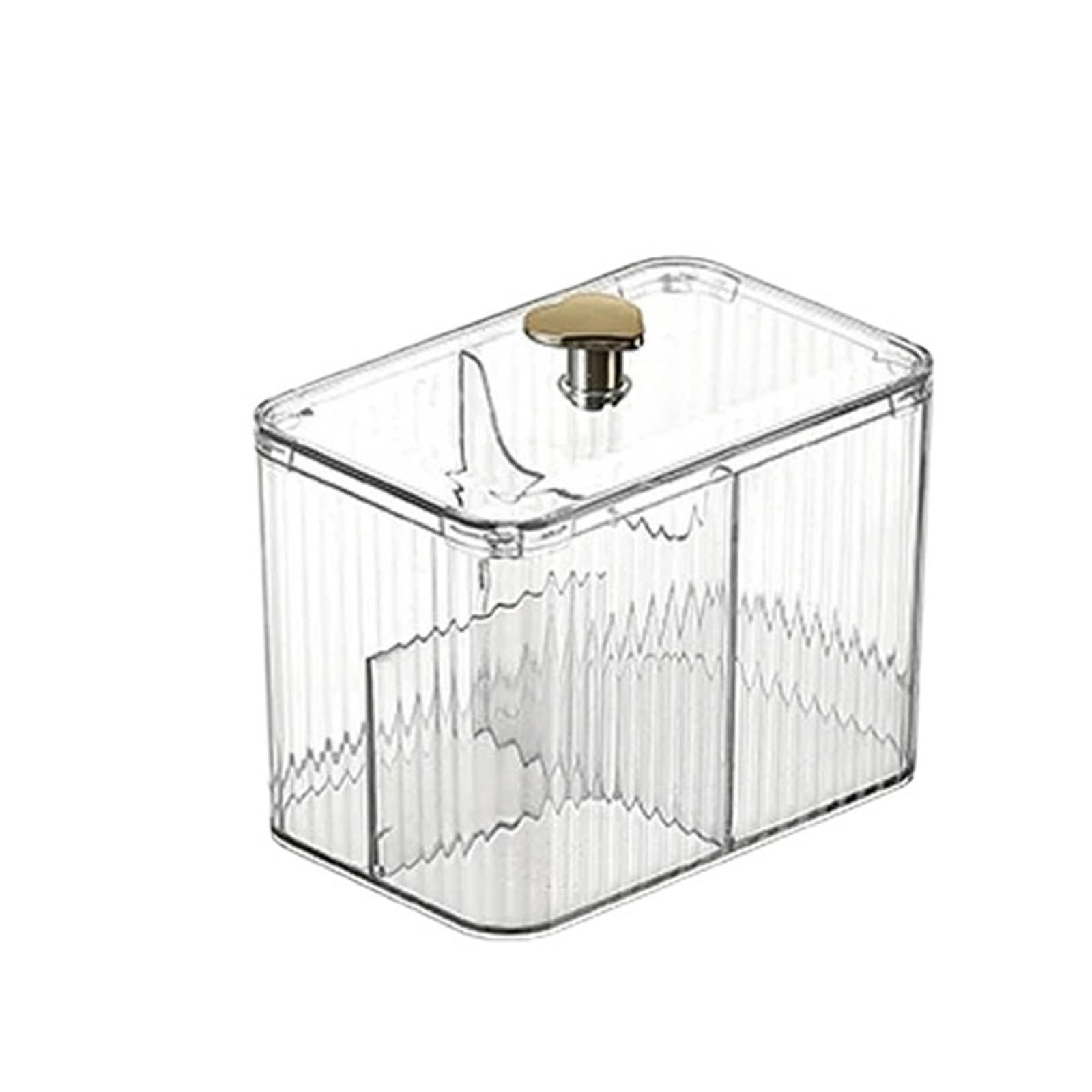 Evawoifn Clear Cotton Swab Holder Cotton Swab Storage Box Desktop Dust-Proof Transparent Makeup Removal Lipstick Cosmetics Holder Organization(Clear)