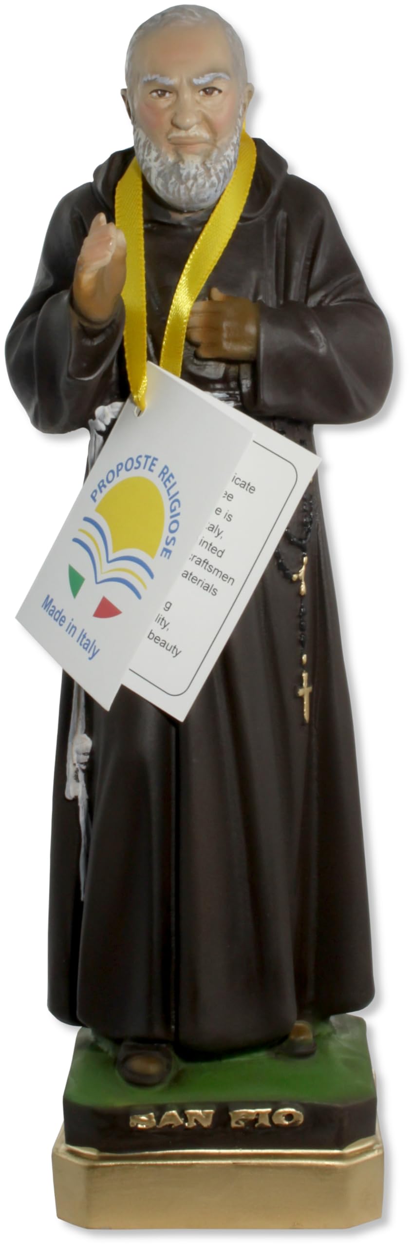 Proposte Religiose Saint Pio of Pietrelcina (Padre pio) Statue of Resin - Cm 30 - MADE IN ITALY