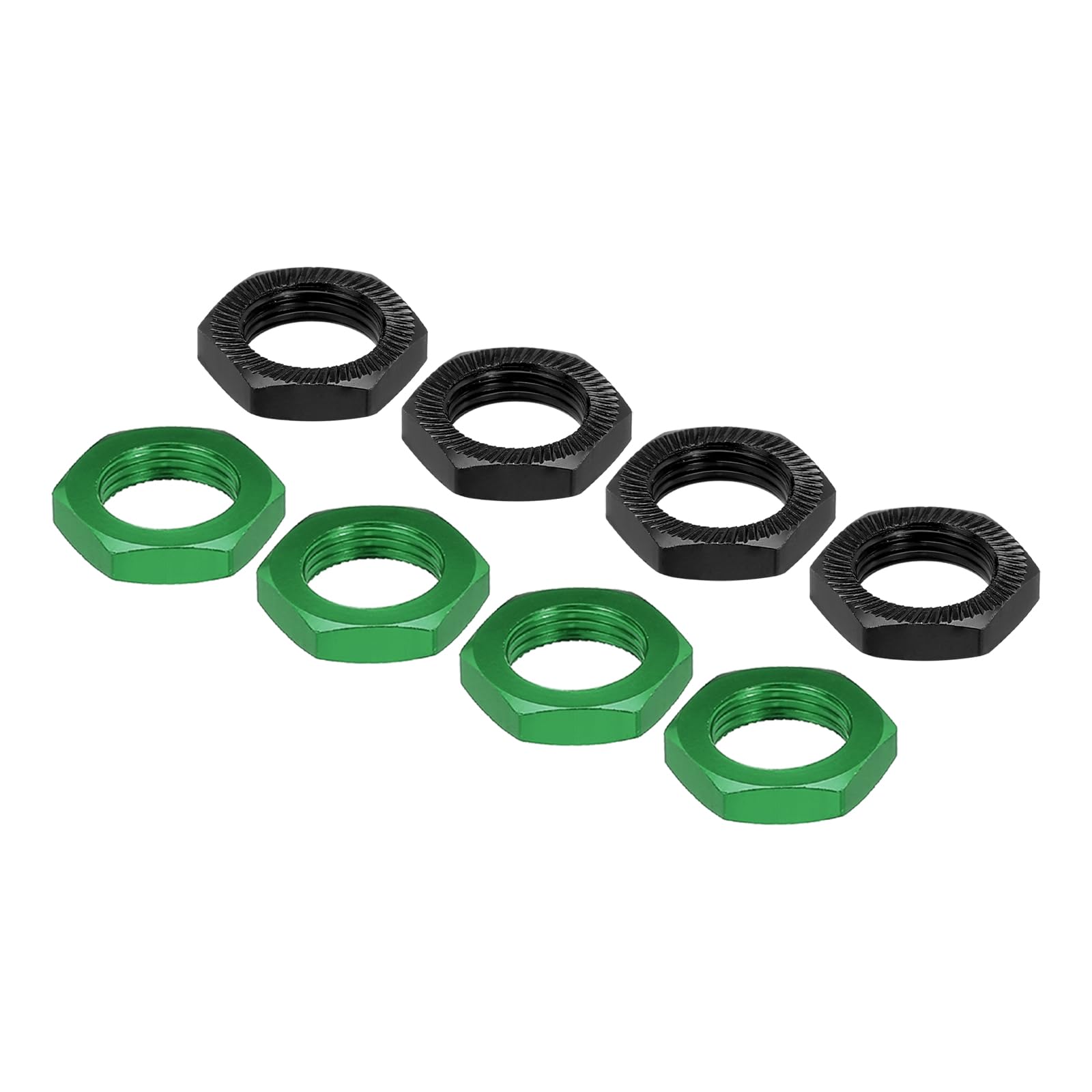 16 Dadi Esagonali In Alluminio Da 17mm Per Auto RC Scala 1/7 E 1/8 - Aggiornamento Per ARRMA 6S, HSP, Redcat, Himoto, Filettatura 1.0mm, Colore Blu