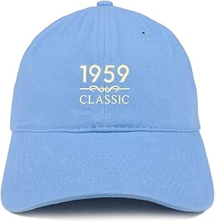 Trendy Apparel Shop Classic 1959 Embroidered Retro Soft Cotton Baseball Cap - Carolina Blue
