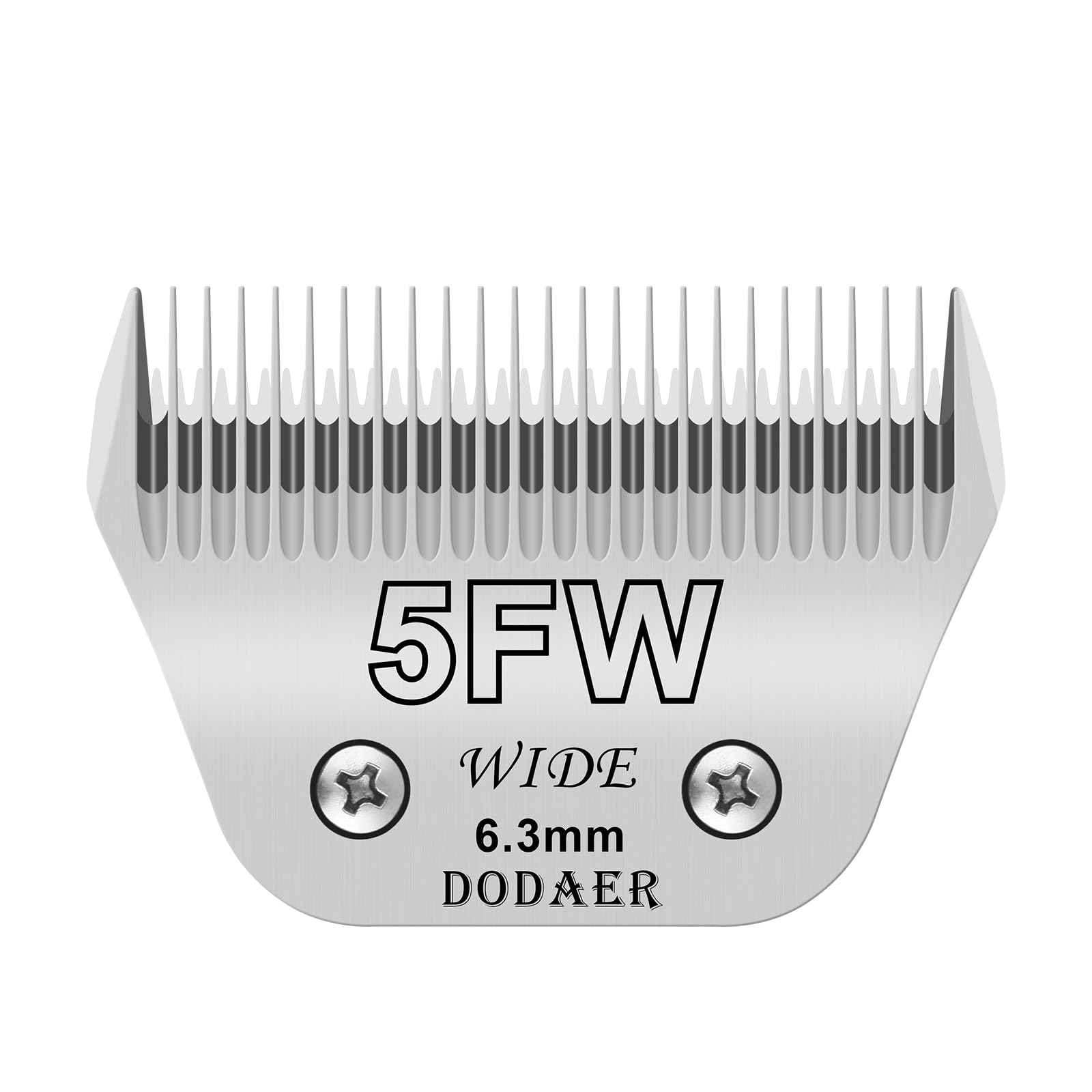 5FW Detachable Dog Grooming Wide Blades,Compatible with Andis,Oster A5,Wahl KM10 Series Clippers,Cut Length 1/4"(6.3mm)