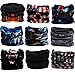 Headwear,Head Wrap, Neck Gaiter, Headband, Fishing Mask, Magic Scarf, Tube Mask, Face Bandana Mask, Neck Balaclava and Sport Scarf 12 in 1 Headband Sweatband for Fishing, Hiking, Running, Motorcycling