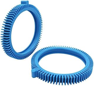 XHSESA Pack of 2 896584000-143 Blue Front Tires Kit with Super Hump& 896584000-082 Blue Standard Back Tire Replacement Part for Pool Cleaners