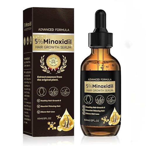 5% Minoxidil Serum for Men Women,60ml Minoxidil for Women Men HairGrowth Minoxidil for Men Women Beard Growth Serum,Promotes hair Growth,Helps Prevent hair Fall and Loss (1 pcs)