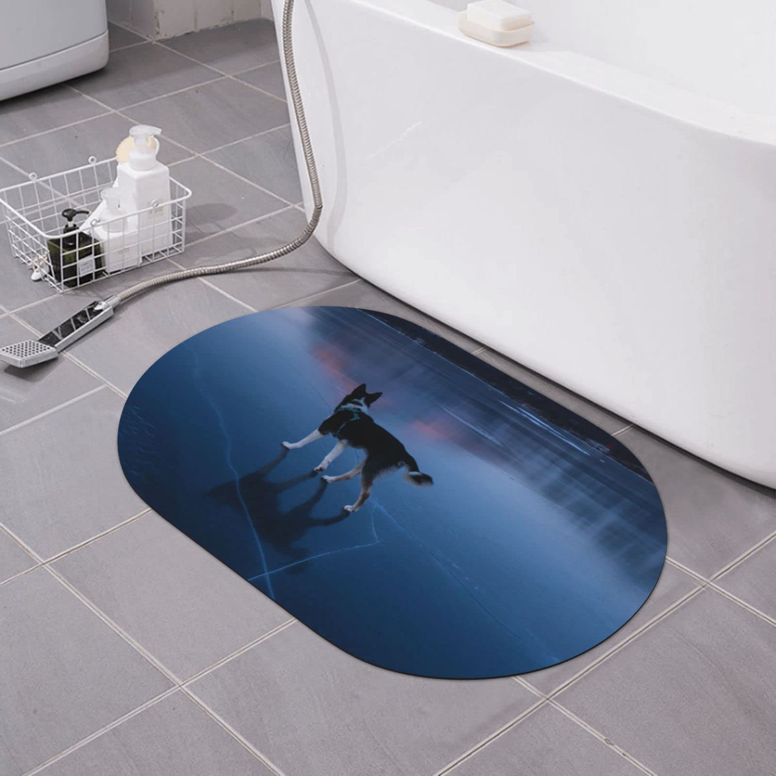 Tapis de bain Husky super absorbant et séchage rapide pour sol sec