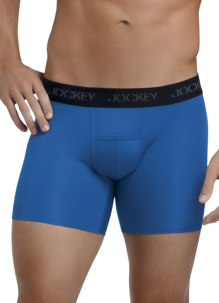 Jockey Men's Underwear Microfiber Performance Boxer Brief - 2 Pack
