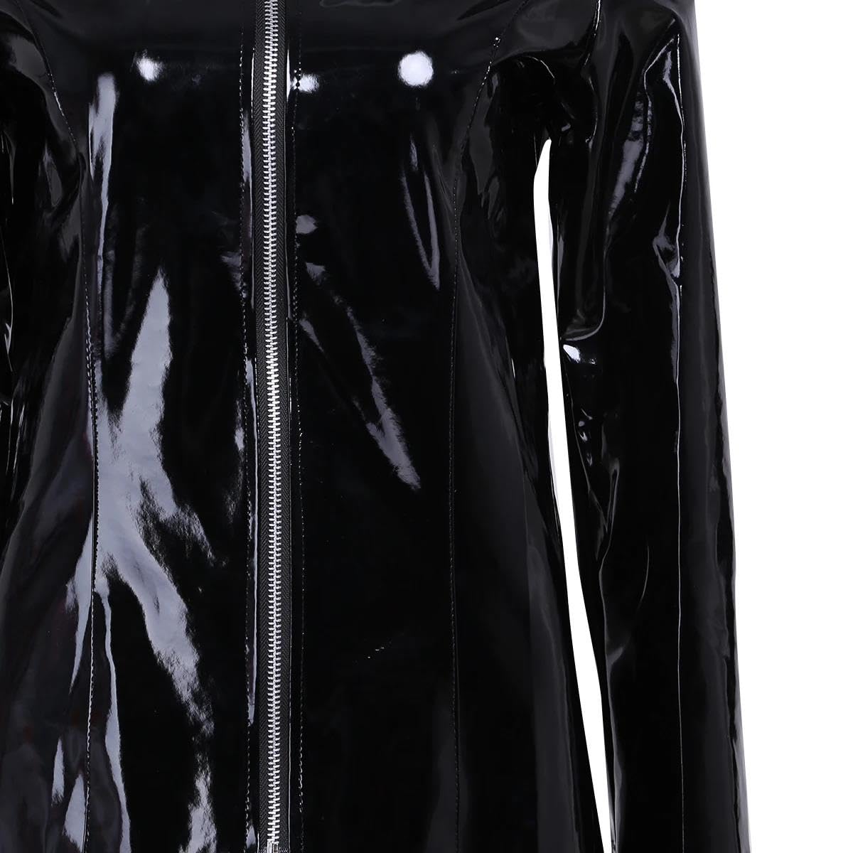 Sexy Mujer Transparente Disfraz De Cosplay con Cremallera Frontal