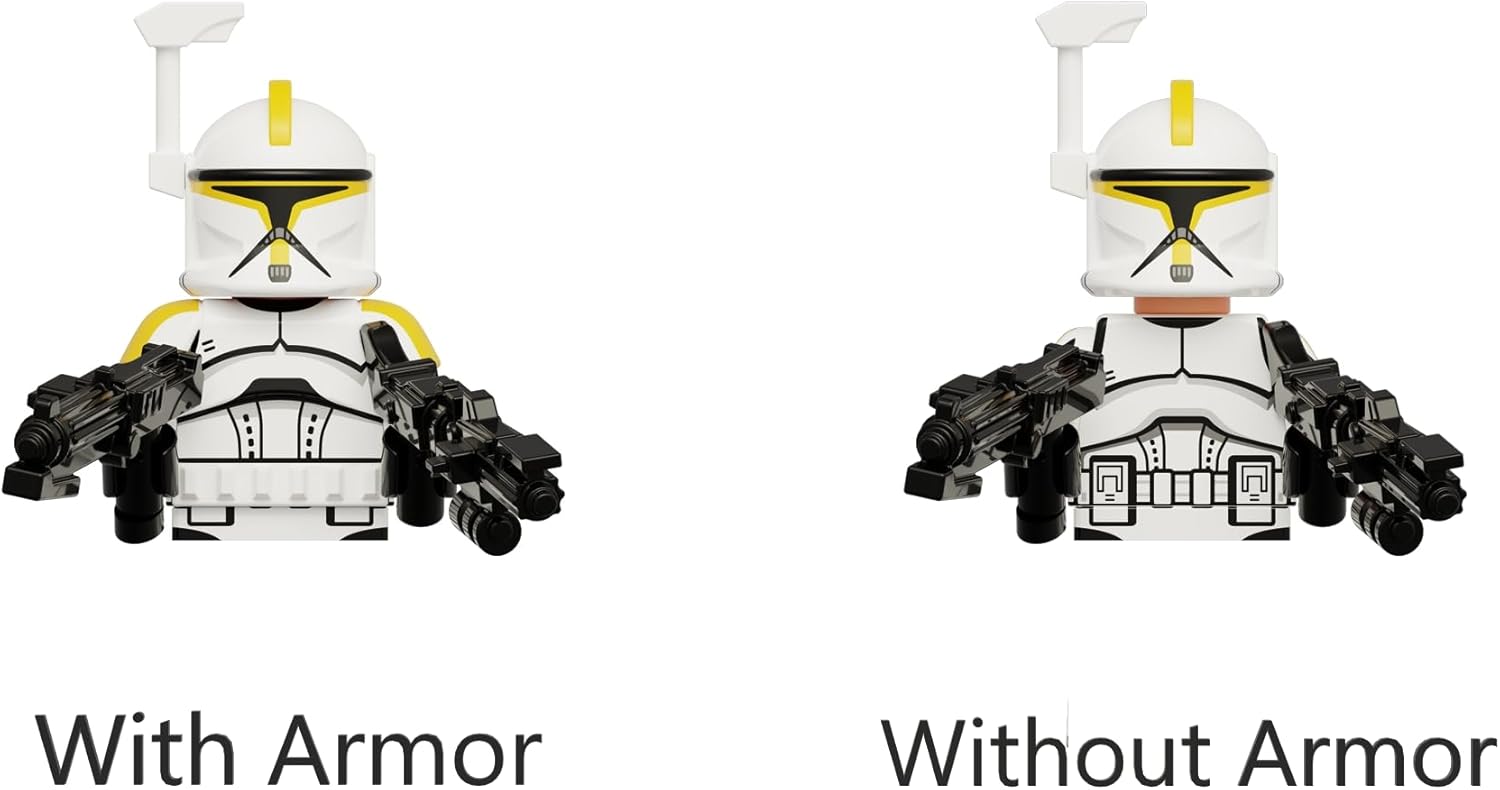 11pcs Phase 1 Clone Troopers Set 327th, 11 Figures, Battle Pack with Accessories
