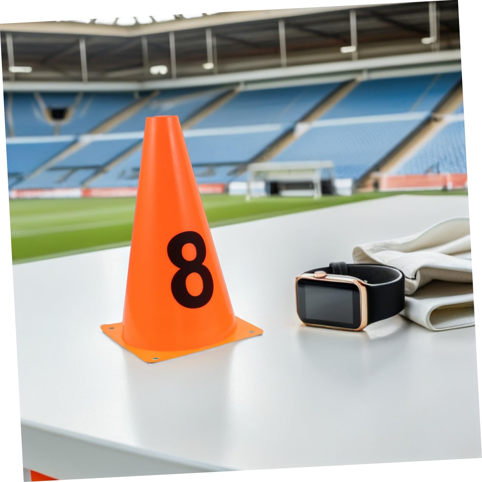 10 Piezas Conjunto Conos Numerados Entrenamiento de Fútbol Conos Pequeños de Agilidad Resistentes y Portátiles Marcadores Deportivos para Prácticas de Baloncesto y Fútbol Diseño