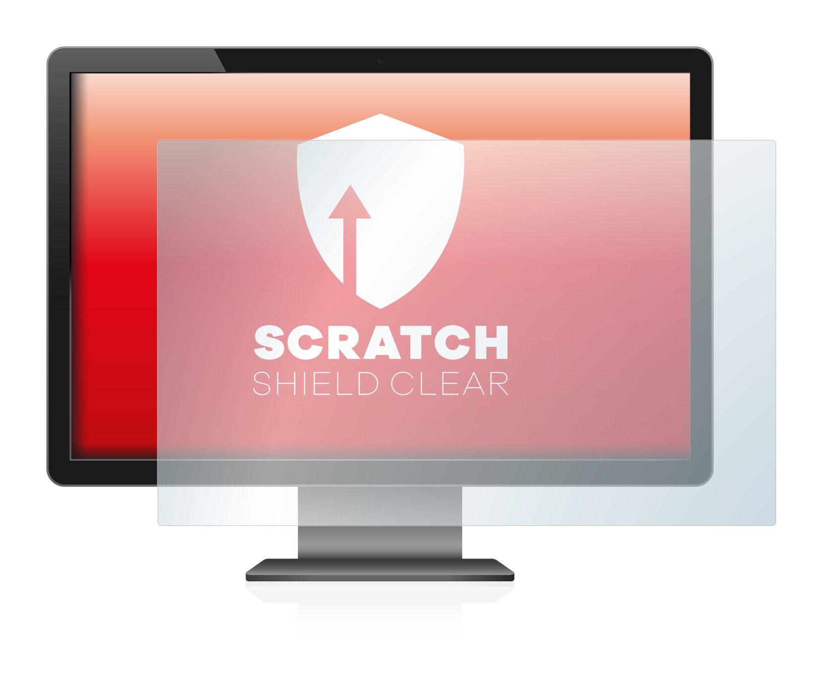 upscreen 21.5" Protection d’écran pour Tailles standard avec 21,5 pouces (54.6 cm) [477 x 268 mm, 16:9] – Transparent, Anti-Trace