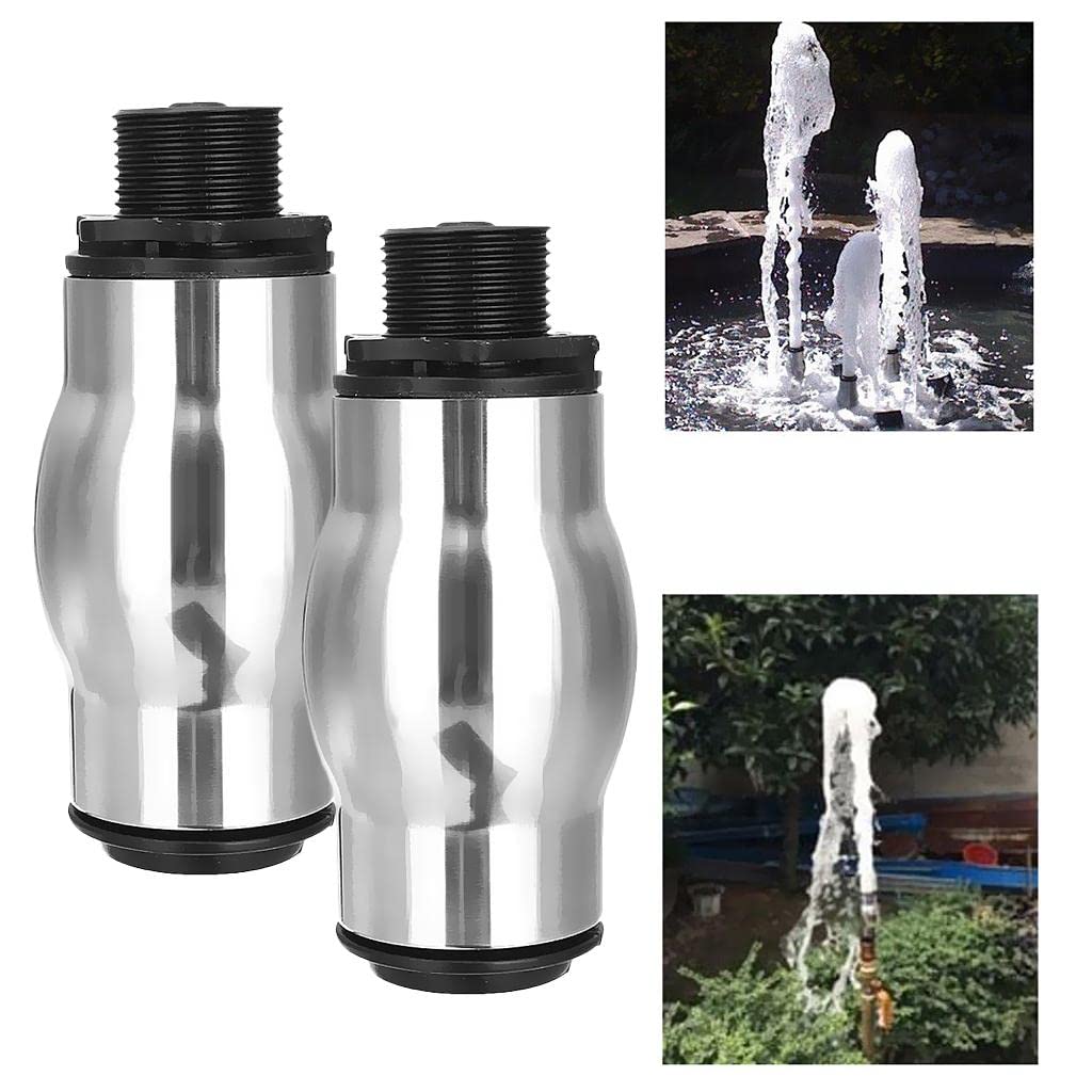 STYLEHEAVEN 2X Stainless Steel Frothy Fountain Nozzle Bubbling Waterscape Pond Sprayhead|Home & Garden|Yard, Garden & Outdoor Living|Ponds & Water Features|Outdoor Fountains-image-43