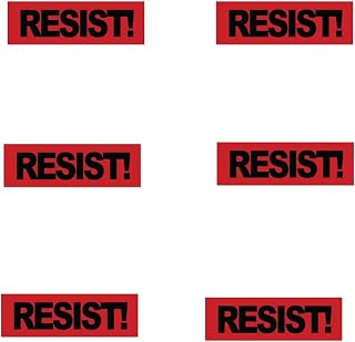 Pack of 6-2'' Stickers - Resist! Car Laptop Phone Vinyl Sticker - Sticker Graphic Decal