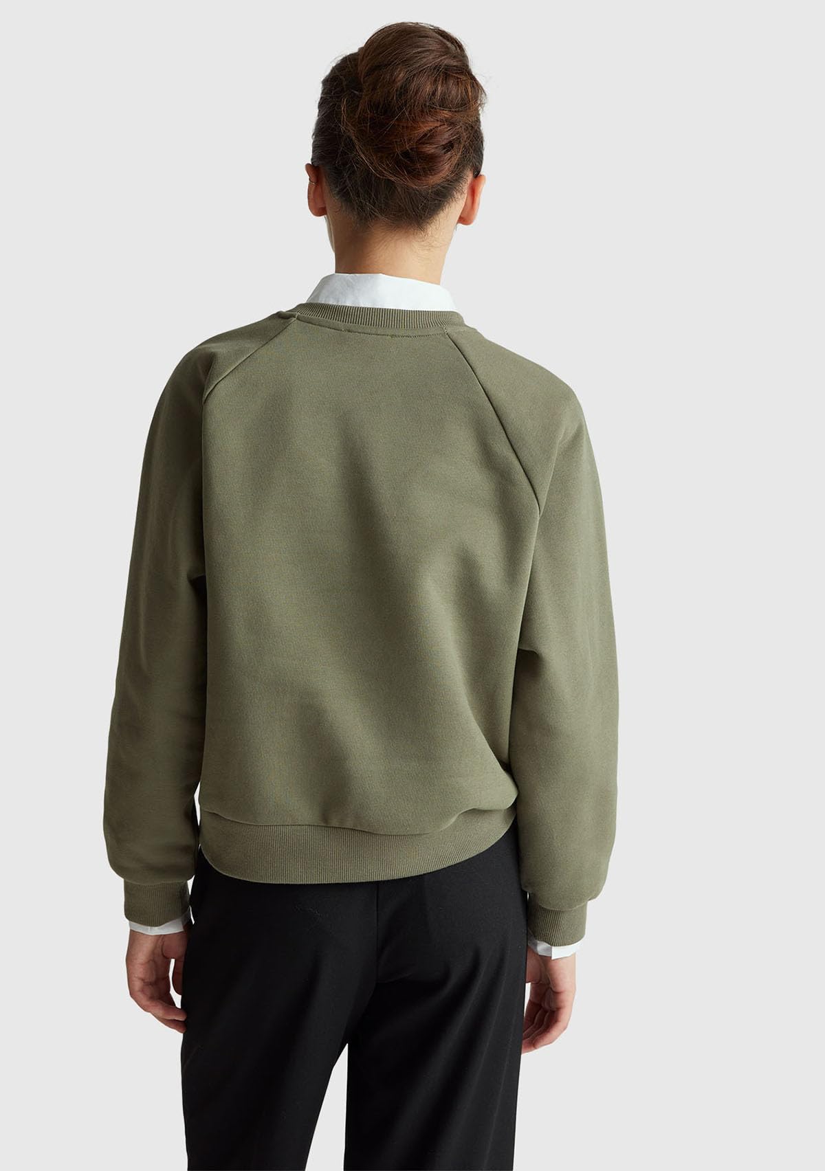 United Colors of Benetton Maglia G/C M/L 3mtzd10b6 Felpa con Cappuccio Donna (Pacco da 1)